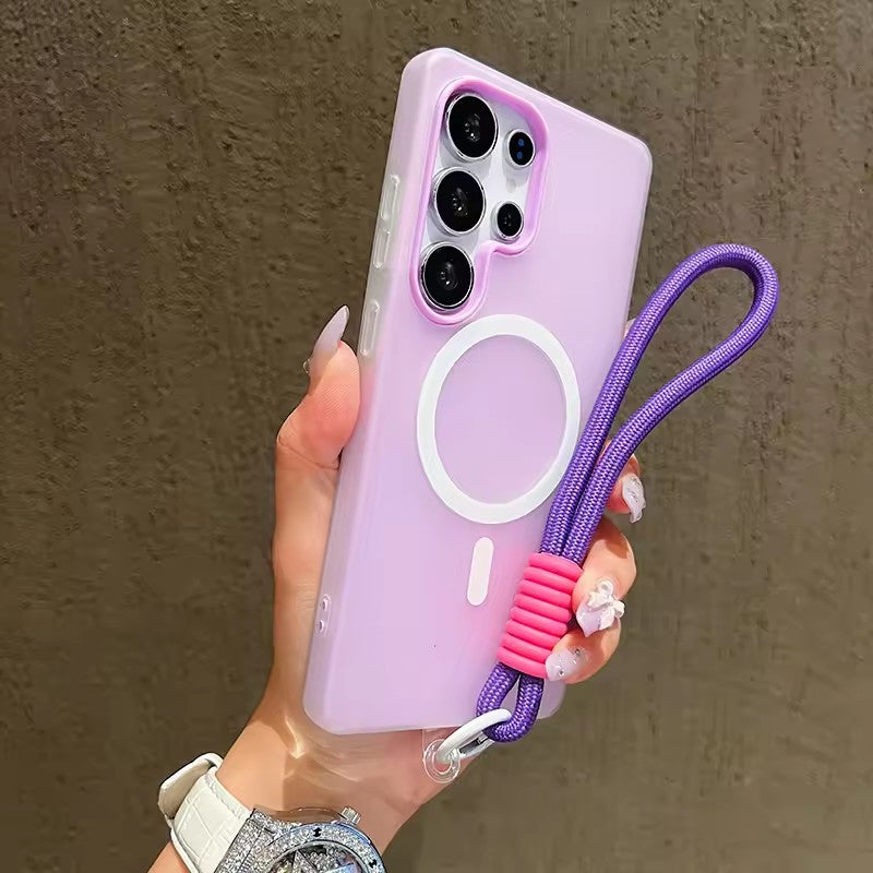 Ultra Candy Color Matte w/ Lanyard, Soft Cover for Samsung