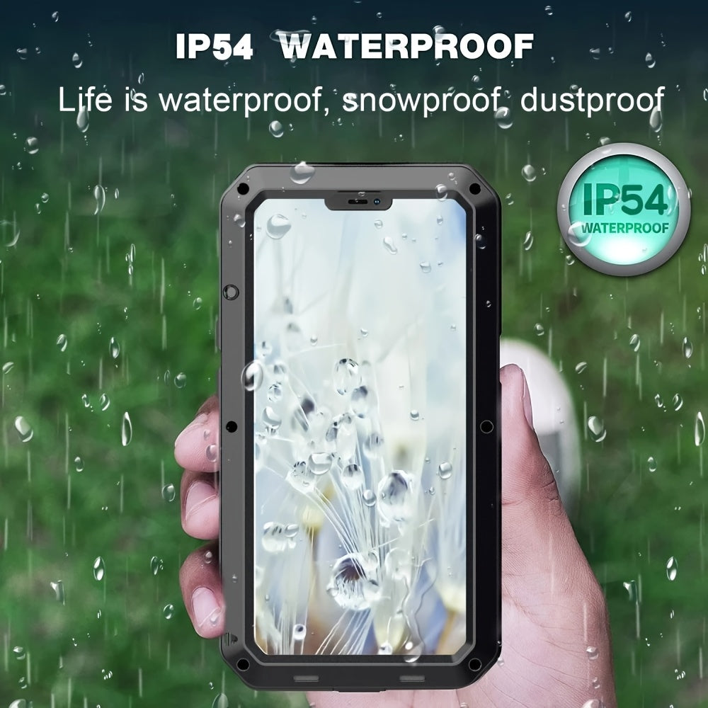 Zinc Alloy Triple Protection iPhone, Built-in Tempered Film Screen Protection
