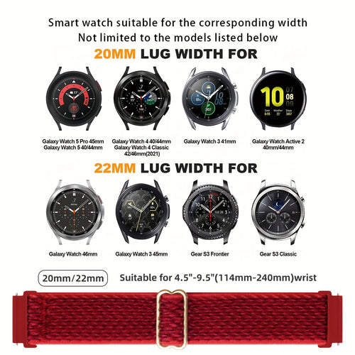 (5 pc. Pack) Compatible with 20Mm 22Mm Watch Bands